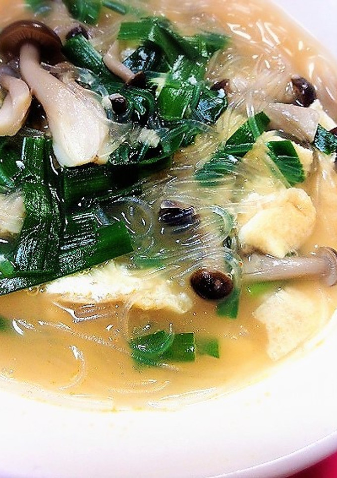 ニラと油揚げと春雨の中華煮♡-レシピのメイン写真