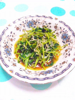 簡単1品☆豆苗としらすのバタポン炒め♪-レシピのメイン写真