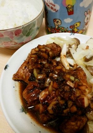 リンゴソースの豚ソテー-レシピのメイン写真