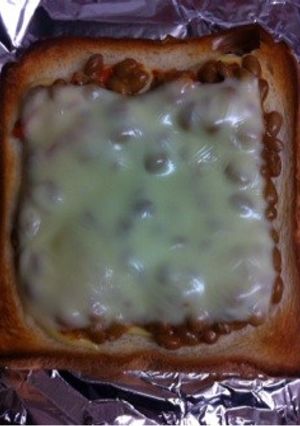 ★納豆キムチトースト★-レシピのメイン写真