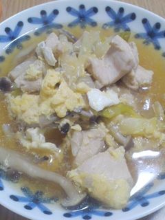 鶏肉としめじの卵とじ-レシピのメイン写真