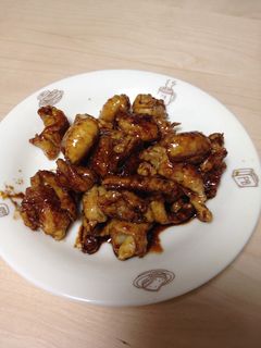 おつまみに☆フライパンで鶏皮の焼鳥-レシピのメイン写真