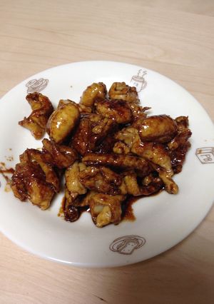 おつまみに☆フライパンで鶏皮の焼鳥-レシピのメイン写真