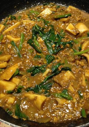 簡単♪ほうれん草とエリンギのキーマカレー-レシピのメイン写真