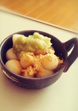 ずんだと黒蜜きなこで♪ツイン白玉-レシピのメイン写真
