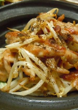 せせりともやしの塩炒め♪-レシピのメイン写真