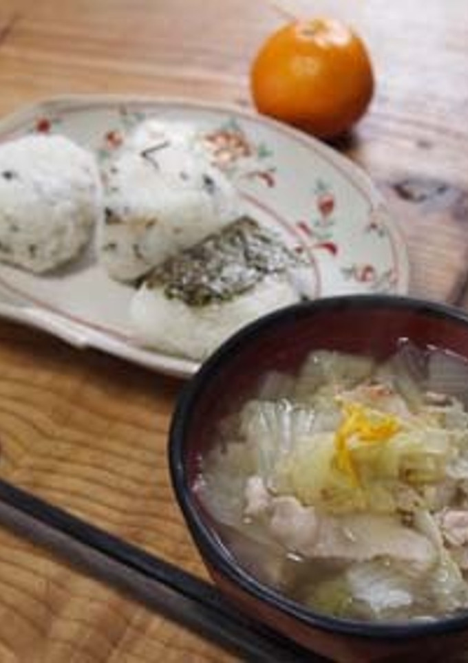 味噌汁：白菜と豚肉の煮浸し風-レシピのメイン写真