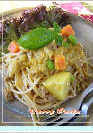 カレーパスタ-レシピのメイン写真
