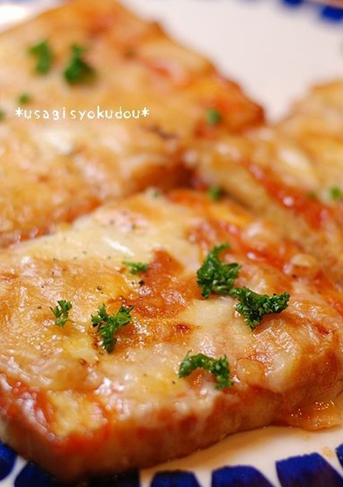 ピザ風厚揚げのチーズ焼き-レシピのメイン写真