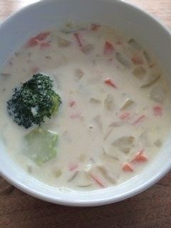 レンジで♡豆乳シチュー風の野菜スープ-レシピのメイン写真