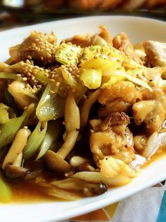 簡単絶品〜♡鶏肉と長ネギのガーリック炒め-レシピのメイン写真