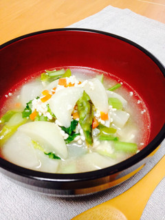 かぶがとろける鶏だしのあったかスープ-レシピのメイン写真