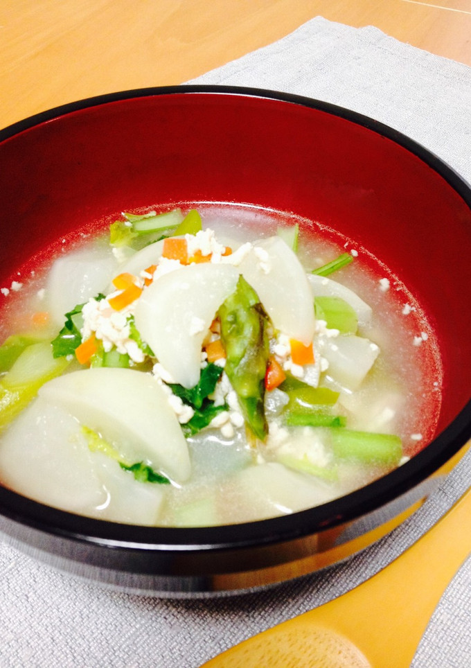 かぶがとろける鶏だしのあったかスープ-レシピのメイン写真