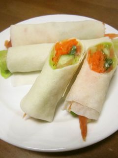 春巻きの皮でサラダ巻き-レシピのメイン写真