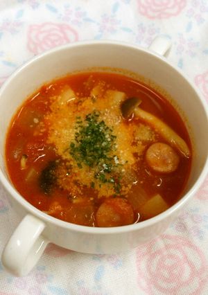 トマト缶deミネストローネ-レシピのメイン写真