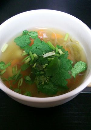 ハラペーニョと香菜のスープ-レシピのメイン写真