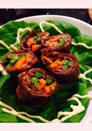 野菜の肉巻きロール-レシピのメイン写真