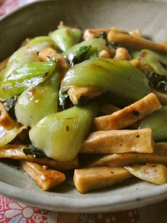 青梗菜と高野豆腐の中華炒め-レシピのメイン写真