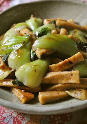 青梗菜と高野豆腐の中華炒め-レシピのメイン写真