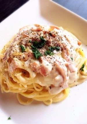 濃厚〜♡ベーコンときのこのクリームパスタ-レシピのメイン写真