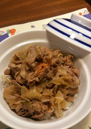 簡単で 美味しい 牛丼♪-レシピのメイン写真