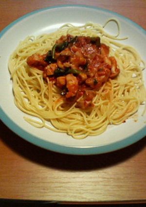 チキンとほうれん草のパスタ-レシピのメイン写真