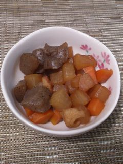 根野菜とこんにゃくの煮物-レシピのメイン写真