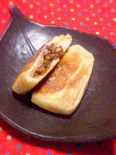 凍み豆腐肉味噌とチーズの油揚げ挟み焼き☆-レシピのメイン写真