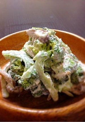 ブロッコリーときのこのクリームチーズ和え-レシピのメイン写真