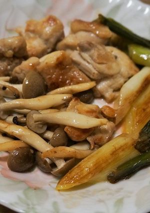 糖質オフ☆きのこのネギ塩チキン-レシピのメイン写真
