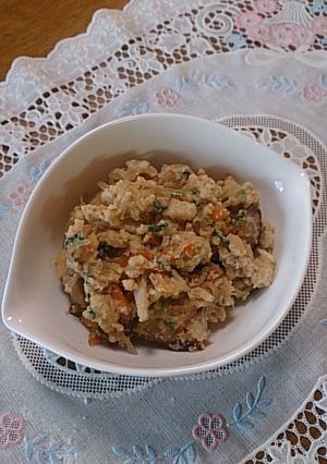 高野豆腐でおから風煮物-レシピのメイン写真