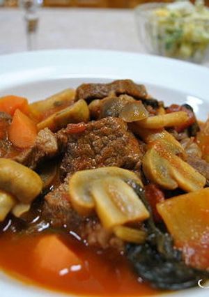牛肉の赤ワイントマトソース煮-レシピのメイン写真