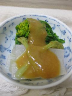 菜の花と山うどのからし酢味噌和え-レシピのメイン写真
