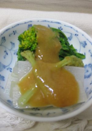 菜の花と山うどのからし酢味噌和え-レシピのメイン写真
