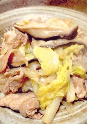 母の味、椎茸を味わ八宝菜？(具材は３つ)-レシピのメイン写真