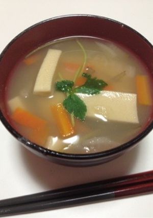 福島県風お雑煮-レシピのメイン写真