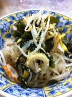 ちくわとわかめの酢の物〜節約レシピ-レシピのメイン写真