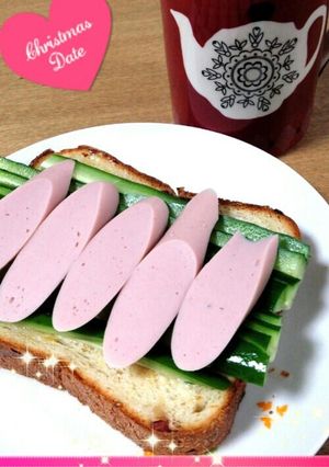 キュウリとギョニソのオープンサンド-レシピのメイン写真