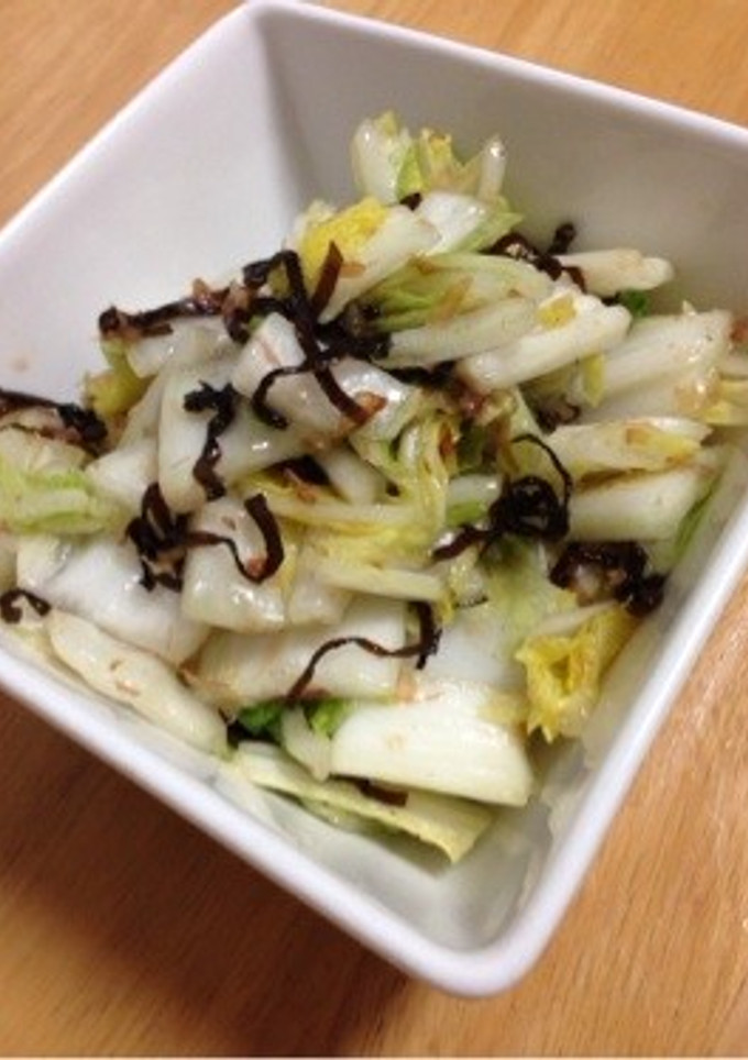 白菜と塩昆布のすぐ和え-レシピのメイン写真