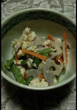ごま豆腐をアレンジ 和え物-レシピのメイン写真