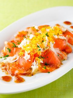 サーモンのミモザ風カルパッチョ-レシピのメイン写真