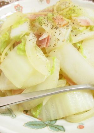 冬季限定♡たっぷり白菜のペペロンチーノ-レシピのメイン写真