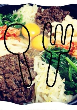 ♡ホットプレートで石焼ビビンバ♡-レシピのメイン写真