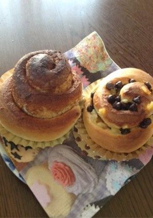 シナモンロール&オレンジチョコパン-レシピのメイン写真