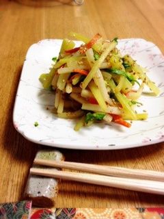 大根の皮で☆塩麹炒め-レシピのメイン写真