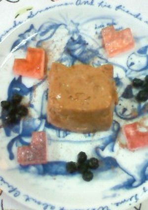 キュートなネコ♪バナナチョコムース★-レシピのメイン写真
