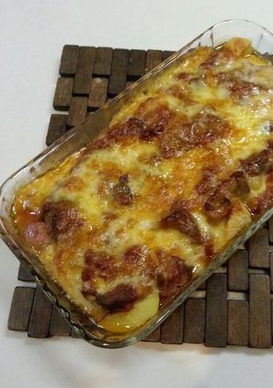 トマト煮込み リメイク 残り物グラタン-レシピのメイン写真