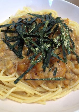 《簡単♪ 節約♪》納豆スパゲティ-レシピのメイン写真