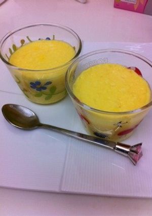 鍋orフライパンで作る簡単ヘルシープリン-レシピのメイン写真