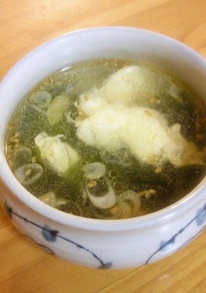 簡単!卵とわかめの中華スープ-レシピのメイン写真